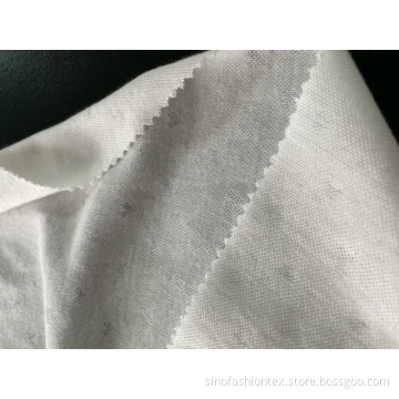 Organisk bomullspolyester jacquard stickad interlock -tyg för SS